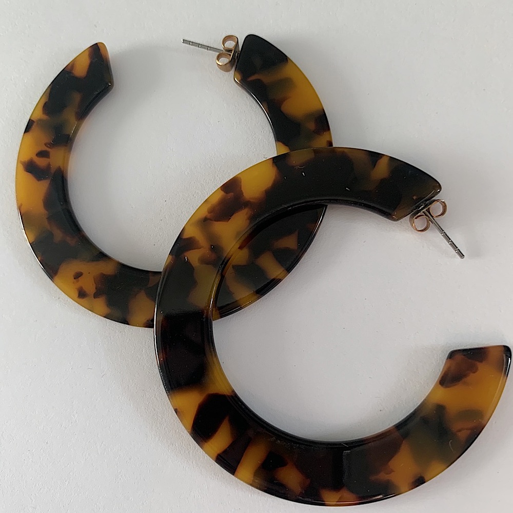 Cheetah Hoop Earrings